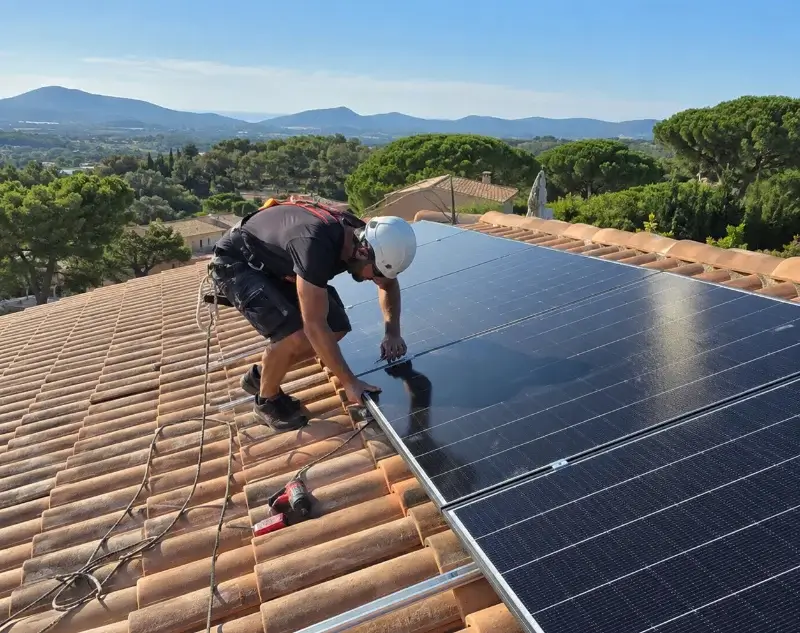 Installateur panneaux solaires Saint-Prim — pose photovoltaïque sur toiture